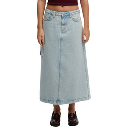 Superdry Μακριά Φούστα Τζιν Γαλάζια W7210406A-K5R
