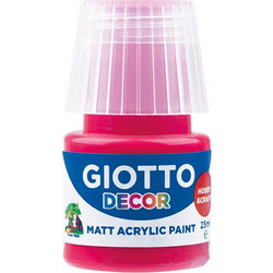 Giotto Decor Matt Carmine Red Ακρυλικό Χρώμα Ζωγραφικής 25ml
