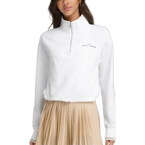 Wilson Davenport Γυναικείο Αθλητικό Crop Top Λευκό WW00210331WTA Wilson Davenport Γυναικείο Αθλητικό Crop Top Λευκό WW00210331WTA
