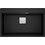 Franke Mythos Kubus Pro KNG 610-73 Ένθετος Νεροχύτης Γρανίτη Ματ Matt Black 79x51cm