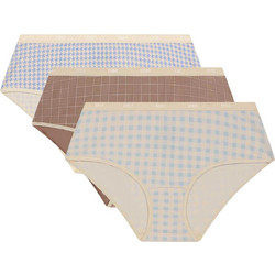Dim Βαμβακερά Γυναικεία Slip Μπεζ 3Pack D4C20