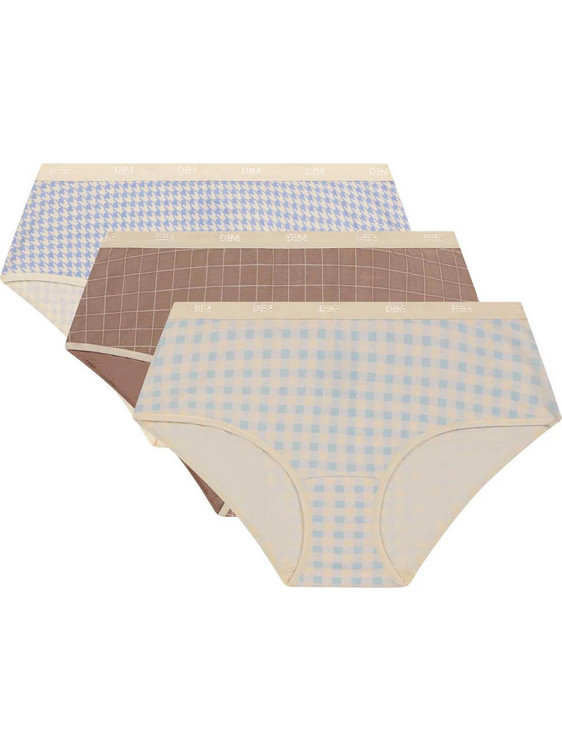 Dim Βαμβακερά Γυναικεία Slip Μπεζ 3Pack D4C20