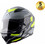 Axor Hunter Cornet Grey Yellow Κράνος Μηχανής Full Face 1500gr