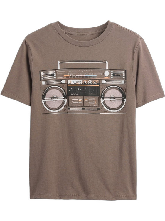 Gap Παιδικό T-Shirt Κοντομάνικο Καφέ 887411006