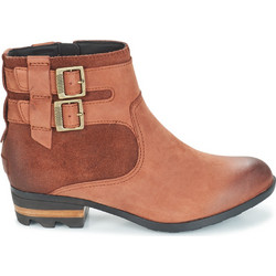 Sorel Γυναικεία Μποτάκια Cowgirl Δερμάτινα Ταμπά με Χοντρό Χαμηλό Τακούνι 1820301-282