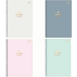 interDRUK Dream Book Σπιράλ Τετράδιο Ριγέ B5 4 Θεμάτων Διάφορα Σχέδια 1401777
