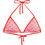 Tommy Hilfiger Bikini Top Τριγωνάκι Κόκκινο Ροζ UW0UW06444-0JZ