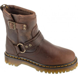 Dr. Martens Γυναικεία Μποτάκια Biker Δερμάτινα Καφέ DM41870200