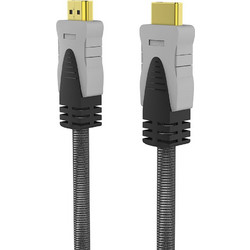 Inca Καλώδιο HDMI 2.0 Braided HDMI Male to HDMI Male 15m Black IHD-15T