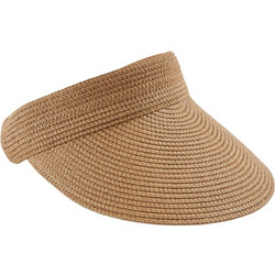 Verde Γυναικείο Καπέλο Visor Ψάθινο Καφέ 001384