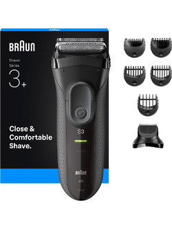Braun Series 3+ 3000BT 735568 Ξυριστική Μηχανή Προσώπου Επαναφορτιζόμενη
