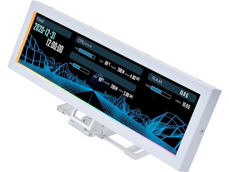 Lian Li US88v1 Ultrawide IPS Φορητό Monitor 8.8" 1920x480 60Hz White