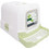M-Pets Eco Rattan Τουαλέτα Γάτας Κλειστή με Φίλτρο & Κόσκινο Λευκή Πράσινη Μ69xΠ42xΥ41cm