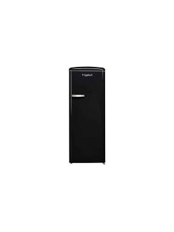 Frigelux RF218RND Retro Μονόπορτο Ψυγείο 218lt Υ144xΠ55xΒ57.5cm Μαύρο