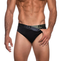 Inizio Ανδρικά Σλιπ Βαμβακερά Μαύρα 2Pack 4300-4