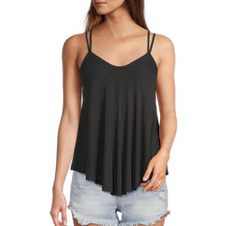 Free People Γυναικείο Καλοκαιρινό Top Μαύρο OB1472629-WASHED
