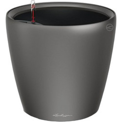 Lechuza Classico 43 Ls Premium Αυτοποτιζόμενη Γλάστρα Στρογγυλή Πλαστική Ανθρακί 43.5x39.5cm 16083
