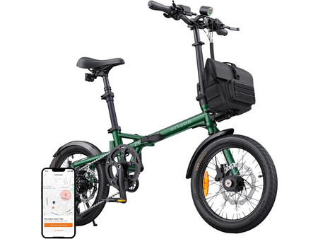 Engwe Zip Σπαστό Ηλεκτρικό Ποδήλατο Πόλης 16" 250W με Δισκόφρενα Πράσινο