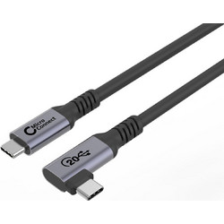 Microconnect USB3.2CC3-A Angle 90° USB-C to USB-C 100W 3m Black