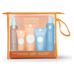 InterMed Luxurious High Protection Face Cream SPF50 75ml + Body Cream SPF30 200ml + Tanning Oil SPF6 200ml + After Sun 150ml + Antioxidant Mist 400ml