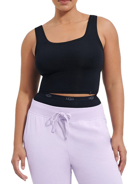 UGG Adrianne Γυναικείο Καλοκαιρινό Crop Top Μαύρο 1136920-BLK