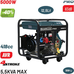 Bormann BGB9010 Γεννήτρια Τετράχρονη με Μίζα 5.5KVA
