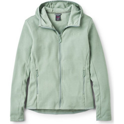 Rab Γυναικεία Ζακέτα Fleece Μακριά με Κουκούλα και Φερμουάρ Πράσινο Mint QFG-71-DFG