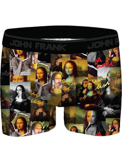 John Frank Mona Lisa Ανδρικό Μποξεράκι 3Pack Μαύρο JFBDMOD113