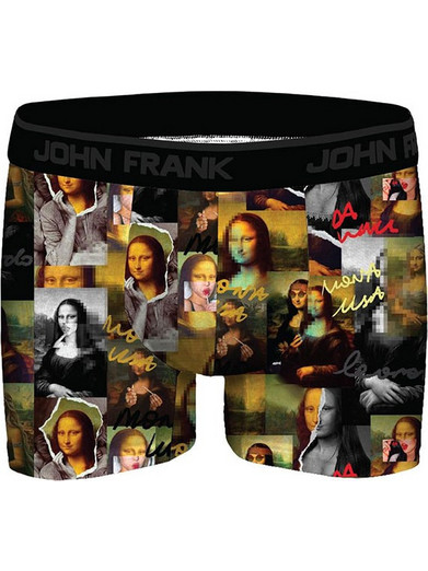 John Frank Mona Lisa Ανδρικό Μποξεράκι 3Pack Μαύρο JFBDMOD113