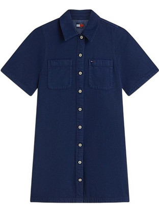 Tommy Jeans Mini Καλοκαιρινό Καθημερινό Φόρεμα Σεμιζιέ Navy Μπλε DW0DW22847-1A5