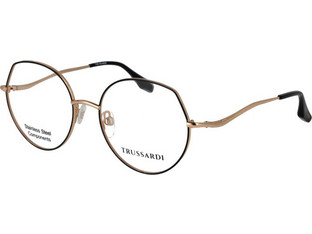 Trussardi TSW1039 09A Γυναικείος Σκελετός Γυαλιών Οράσεως Μεταλλικός Χρυσός Μαύρος