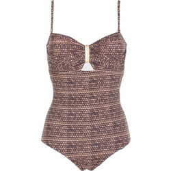 Gsecret Ολόσωμο Μαγιό Strapless Καφέ M5155-37898