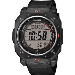 Casio Protrek Ψηφιακό Ανδρικό Ρολόι Solar με Μαύρο Καουτσούκ Λουράκι PRG-69-1