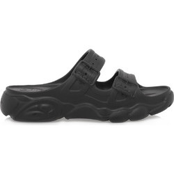 Buffalo Γυναικείες Παντόφλες Καλοκαιρινές Flatforms Ανατομικές Μαύρες 16022141