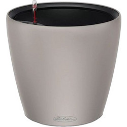Lechuza Classico Color Ls 28 Αυτοποτιζόμενη Γλάστρα Εσωτερικού Χώρου Στρογγυλή Μεταλλική Εκρού 28x26cm 14272