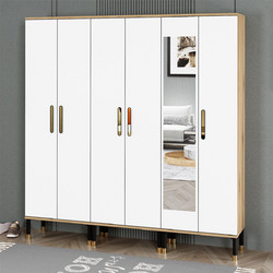 Stewe Home Παπουτσοθήκη Ξύλινη με Καθρέπτη M180xΠ35xΥ188cm STE-023155-V48191-144414