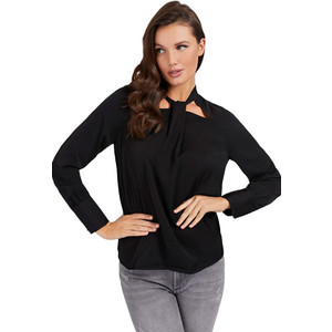 Guess Florentina Γυναικείο Χειμερινό Top Μαύρο W0BH90W5OC2-JBLK