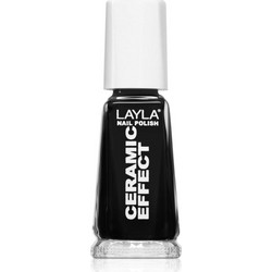 Layla Ceramic Effect 31 Pure Black Gloss Βερνίκι Νυχιών 10ml