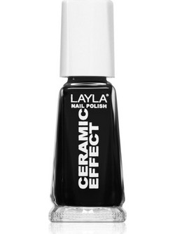 Layla Ceramic Effect 31 Pure Black Gloss Βερνίκι Νυχιών 10ml