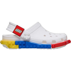 Crocs Lego Παιδικά Παπούτσια Θαλάσσης Ανατομικά Λευκά Μπλε Κόκκινα Κίτρινα 211874-100