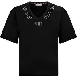 Liu Jo Γυναικείο Καλοκαιρινό Top Μαύρο TF5143JS003-M9888