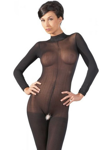 Mandy Mystery Ολόσωμο Καλσόν See Through Μαύρο 4024144230044
