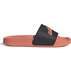 Adidas Adilette Γυναικείες Παντόφλες Καλοκαιρινές Αντιολισθητικές Κολυμβητηρίου Μαύρες Σομόν GZ9505