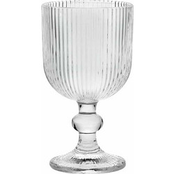 Cryspo Trio Σετ Ποτήρια Κρασιού Γυάλινα Κολωνάτα Noris 250ml 6τμχ 52.505.54