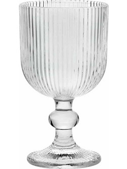 Cryspo Trio Σετ Ποτήρια Κρασιού Γυάλινα Κολωνάτα Noris 250ml 6τμχ 52.505.54