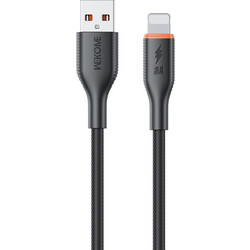 Wekome WDC-120i Braided USB-A to Lightning Cable 12W 1m Black