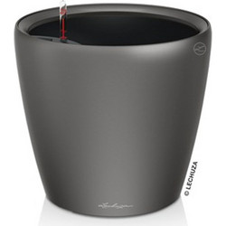 Lechuza Classico 35 Ls Premium Αυτοποτιζόμενη Γλάστρα Στρογγυλή Πλαστική Ανθρακί 36x32.5cm 16063