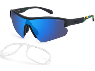 Polaroid Eyewear PLD7061 0035X Ανδρικός Σκελετός Γυαλιών Οράσεως με Clip-On Κοκάλινος Μαύρος