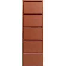 Kare Design Παπουτσοθήκη Μεταλλική Caruso 5 Καφέ M50xΠ15xΥ173cm KA-71079