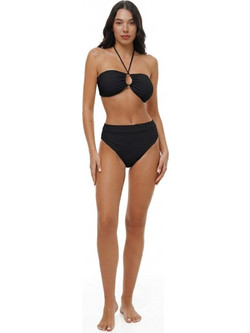 Bluepoint Effortless Chic Ψηλόμεσο Bikini Slip Μαύρο 26065016-02
